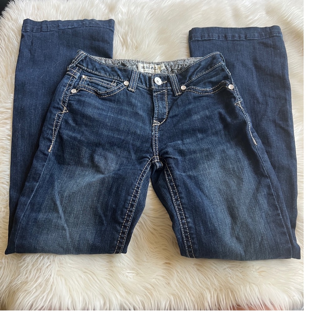 Ariat REAL Girls Selma Trouser Jeans Dark Wash Naomi Western Rodeo 10045397 Sz16
